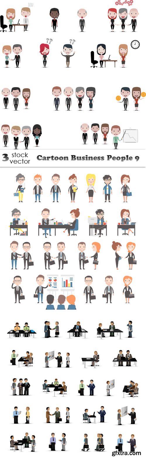 Vectors - Cartoon Business People 9