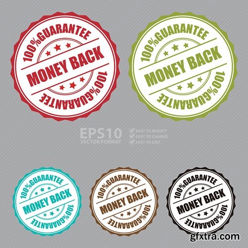 Collection of vector image label on various subjects 25 Eps