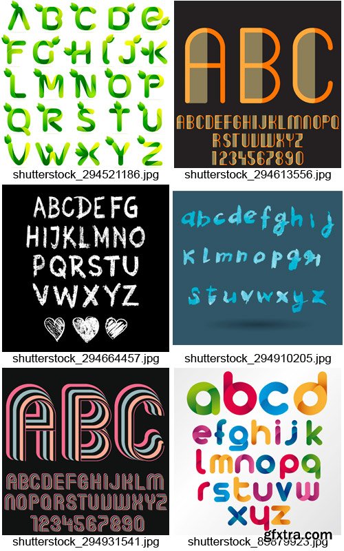 Amazing SS - Alphabets Design 5, 25xEPS