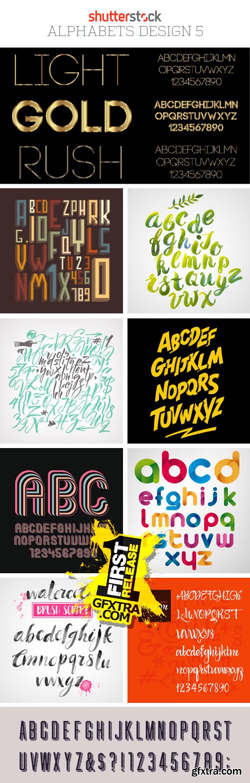 Amazing SS - Alphabets Design 5, 25xEPS