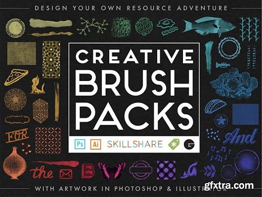 SkillShare - Design Your Own Creative Brush Packs in Photoshop & Illustrator