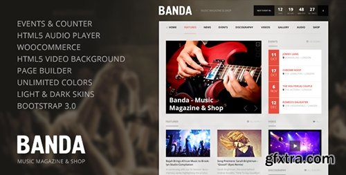 ThemeForest - Banda v1.2.4 - WordPress Music Magazine - 6134368