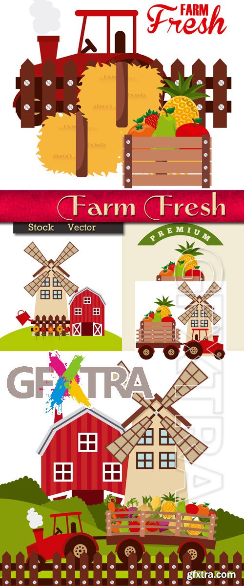 Farm fresh in Vector