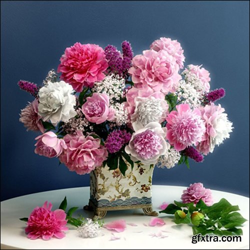 Flower Arrangement with Peonies