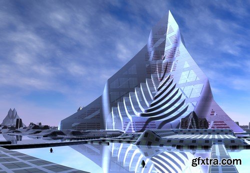 Futuristic buildings