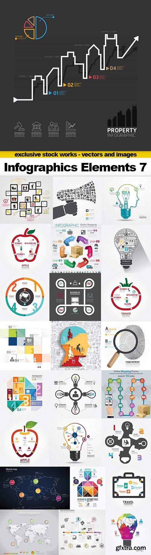 Infographics Vector Elements 7 - 25xEPS