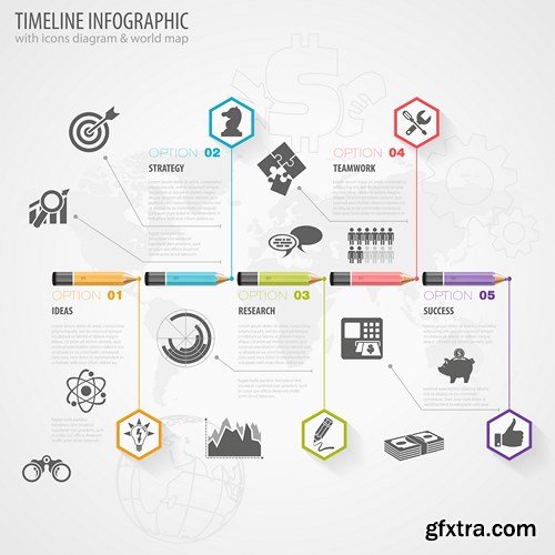 Infographics Vector Elements 7 - 25xEPS