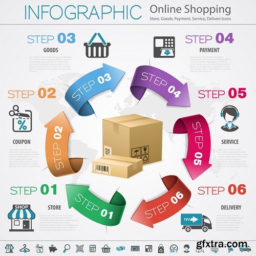 Infographics Vector Elements 7 - 25xEPS