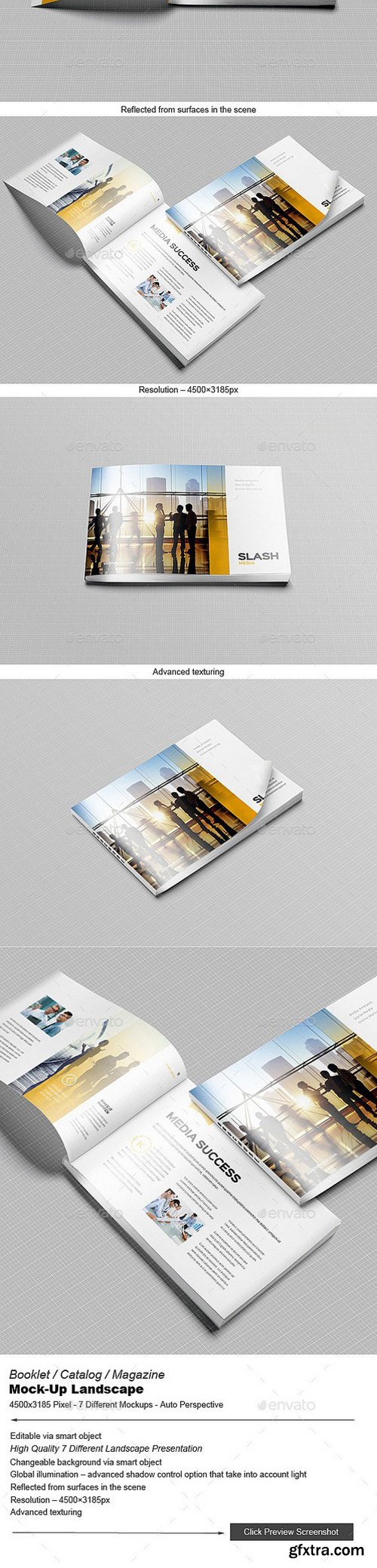 GraphicRiver - 9812780 Booklet / Catalog / Magazine Mock-Up Landscape