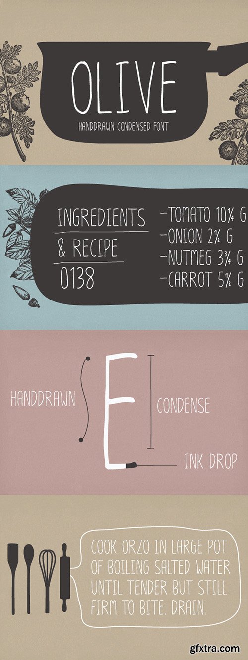 CM 4 Hand-Drawn Fonts from Typesketchbo 324525