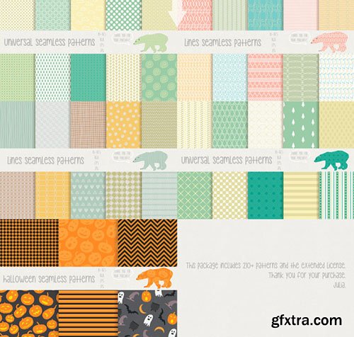 CreativeMarket 210+ patterns [90% OFF] 283519