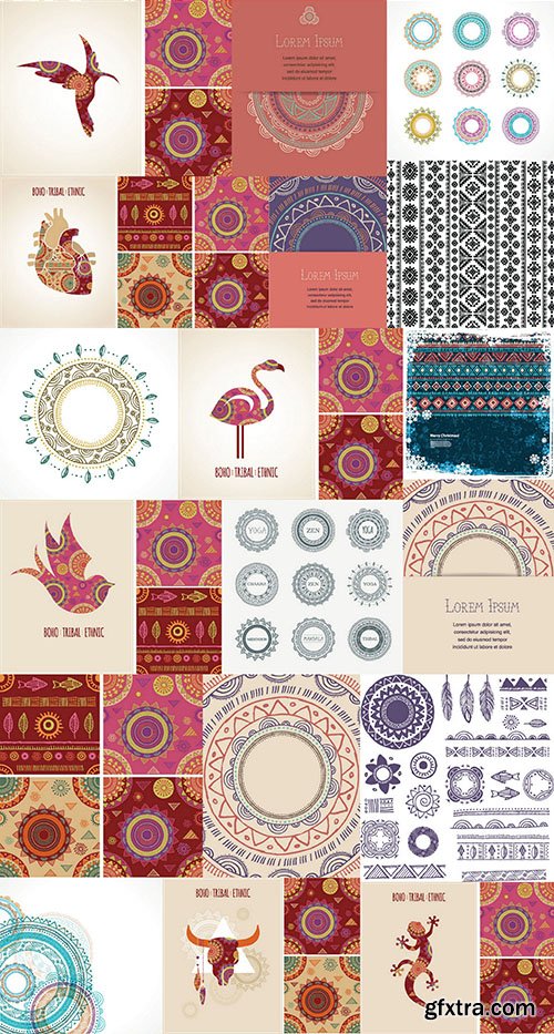 Tribal & Ethnic Ornaments 2 - 25x EPS