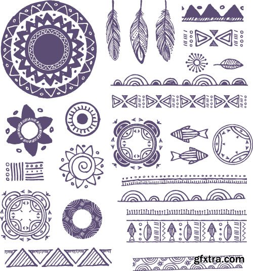 Tribal & Ethnic Ornaments 2 - 25x EPS