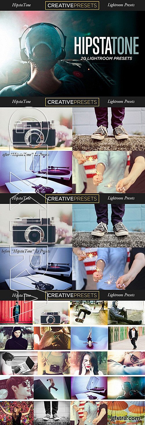 CM - 20 HipstaTone Lightroom Presets 324463