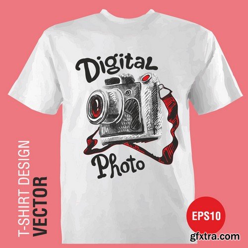 Stock Vectors - T-shirt design Template 9, 46xEPS