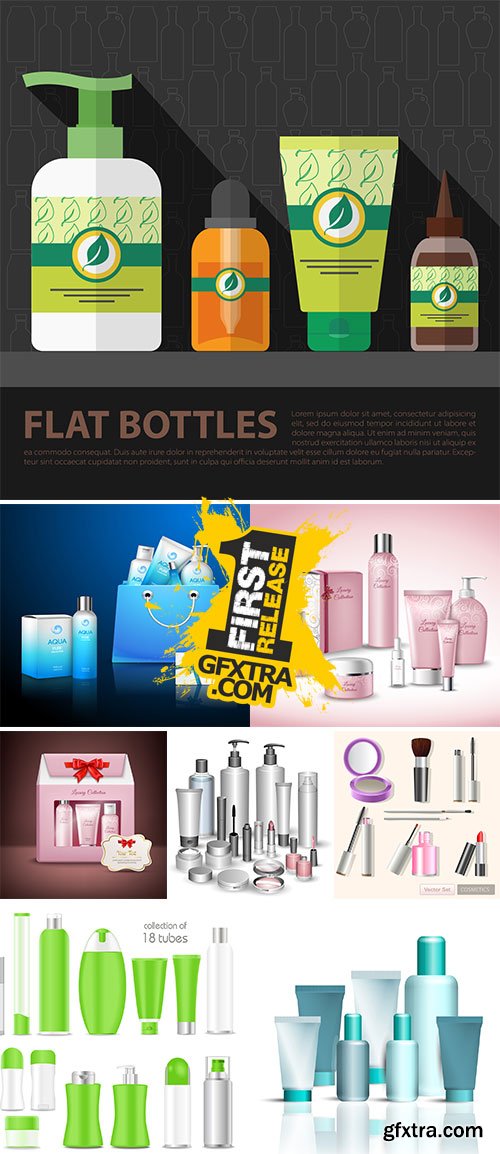 Stock Hygiene skin care concept vectors