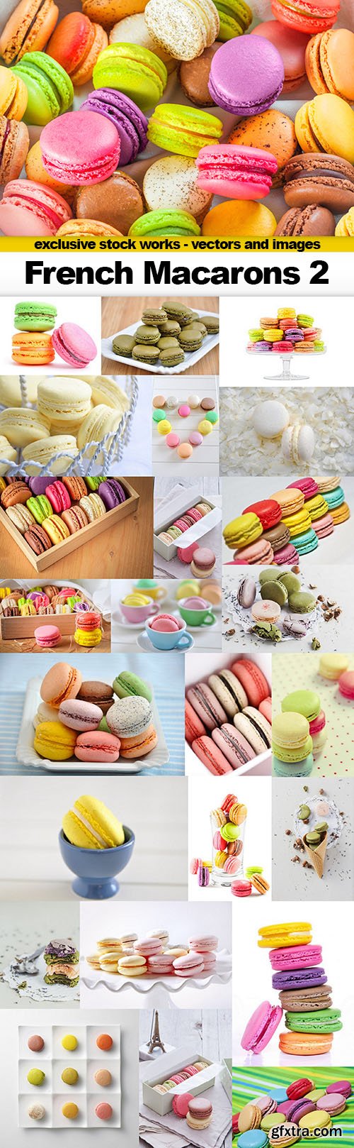 French Macarons 2 - 25x UHQ JPEG