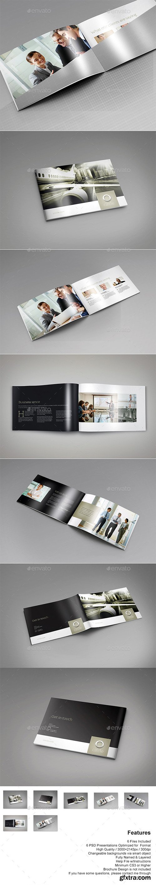 GraphicRiver - 11251897 Landscape Brochure Mock-Up Set