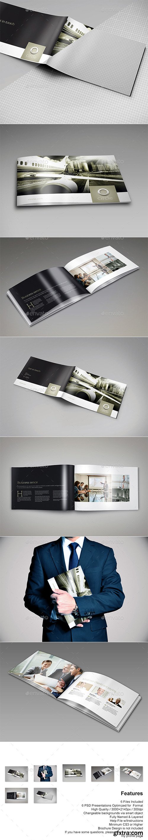 GraphicRiver - 11269351 Landscape Brochure Mock-Up Set 2