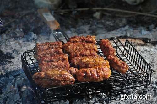 Collection of delicious grilled meatloaf roll stuffed with grilled meat 25 HQ Jpeg