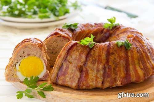 Collection of delicious grilled meatloaf roll stuffed with grilled meat 25 HQ Jpeg