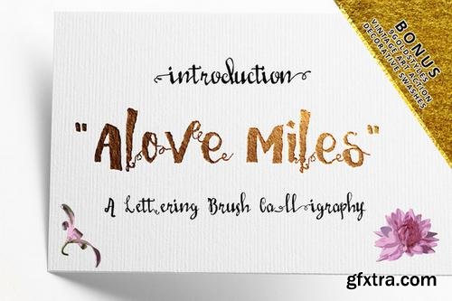 Love Mile Typeface - CM 324836