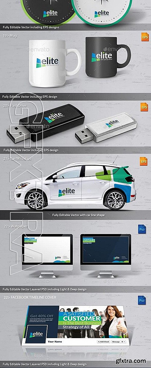 GraphicRiver - Elite Business Branding Identity Mega Pack 10066175