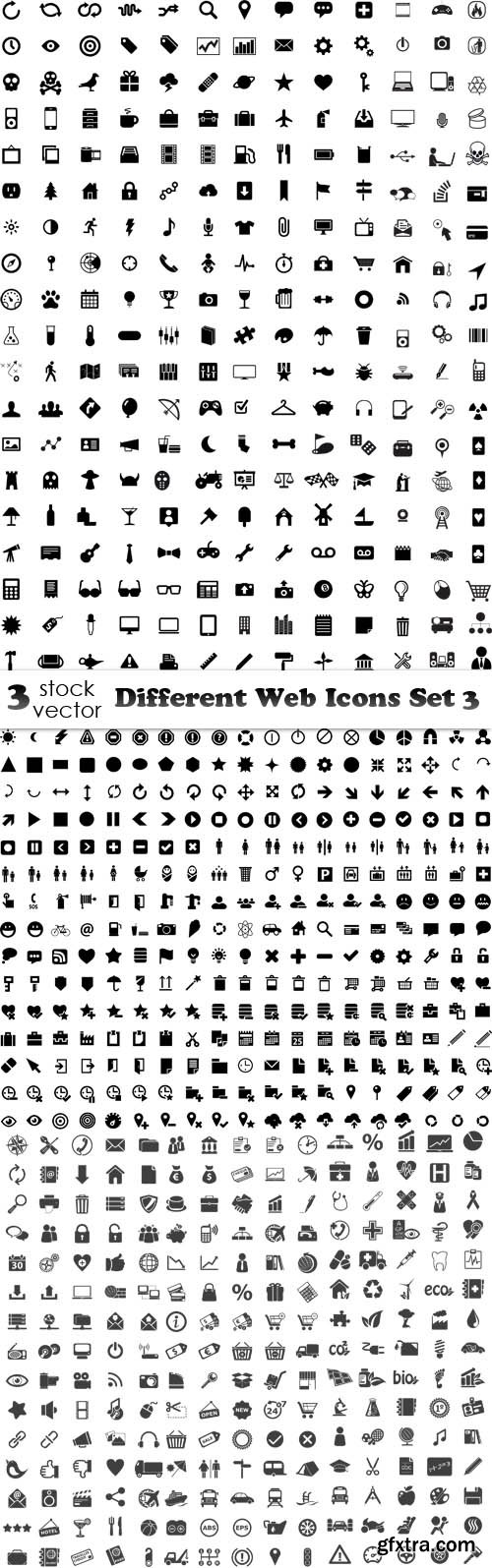 Vectors - Different Web Icons Set 3