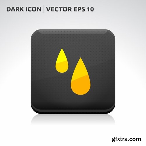 Collection of vector logo water drop picture business icon poster 25 EPS