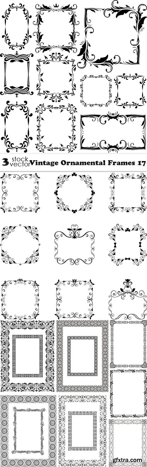 Vectors - Vintage Ornamental Frames 17