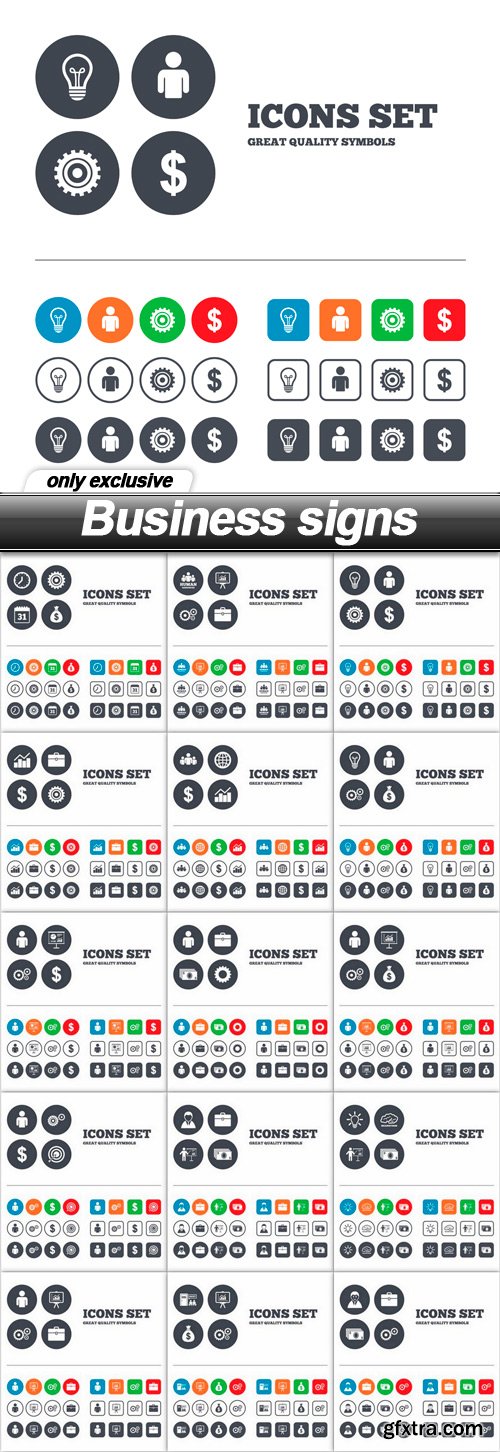 Business signs - 15 EPS