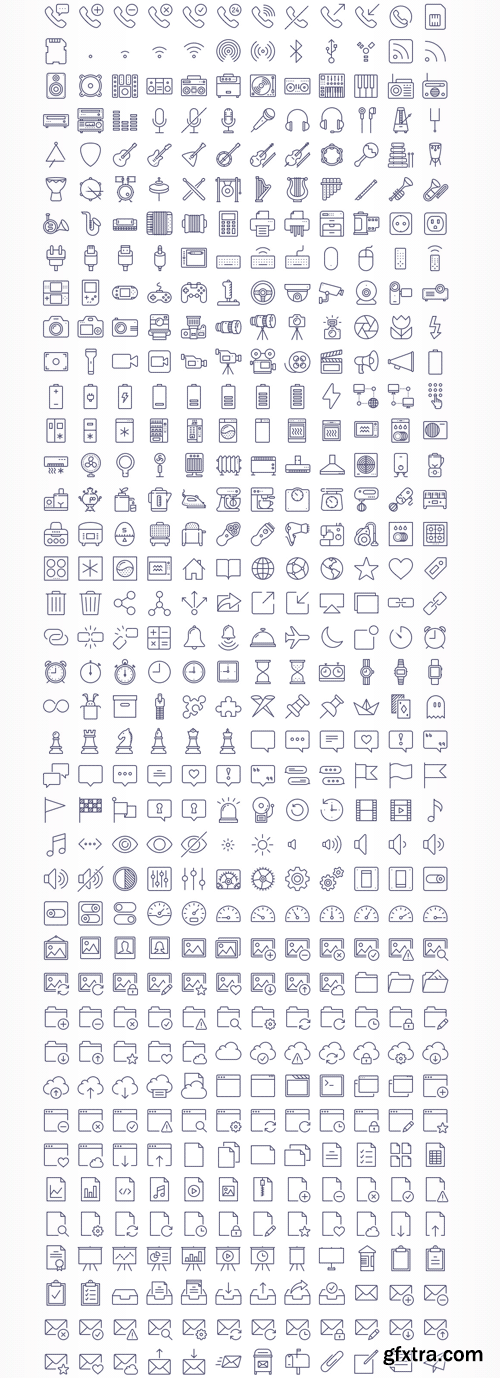 2090 Icons in UniGrid Set - CM 107723