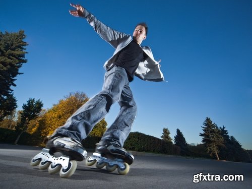 Collection of people rollerblading park holiday fun roller 25 HQ Jpeg