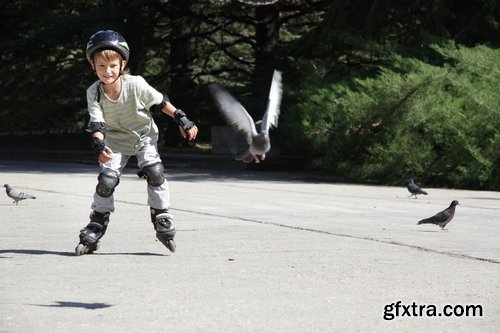 Collection of people rollerblading park holiday fun roller 25 HQ Jpeg