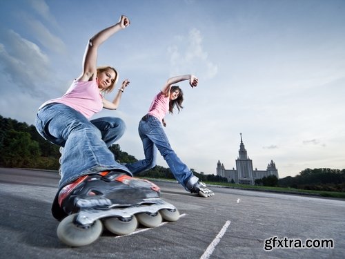 Collection of people rollerblading park holiday fun roller 25 HQ Jpeg