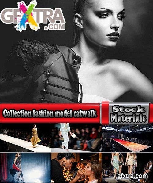 Collection fashion model catwalk fashion show dress-up clothes scene 25 HQ Jpeg