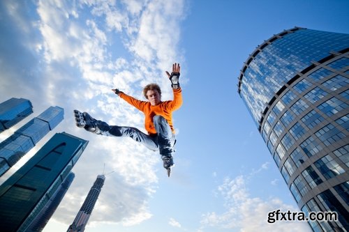 Collection of people rollerblading park holiday fun roller 25 HQ Jpeg