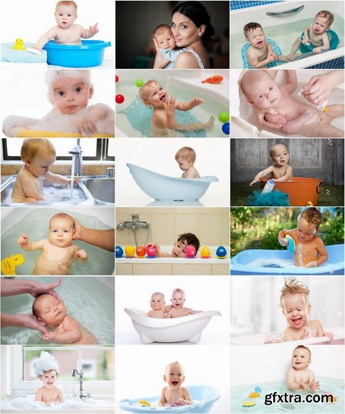 Collection of child bathes in a bathroom baby 25 HQ Jpeg