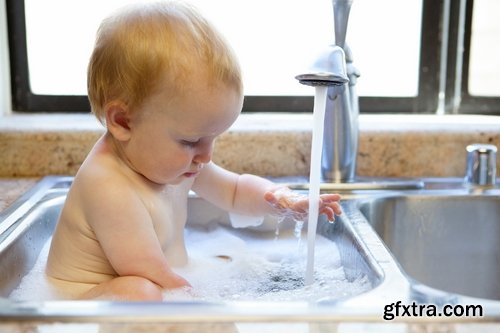 Collection of child bathes in a bathroom baby 25 HQ Jpeg