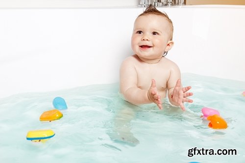 Collection of child bathes in a bathroom baby 25 HQ Jpeg