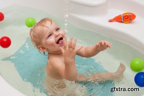 Collection of child bathes in a bathroom baby 25 HQ Jpeg