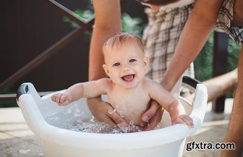 Collection of child bathes in a bathroom baby 25 HQ Jpeg