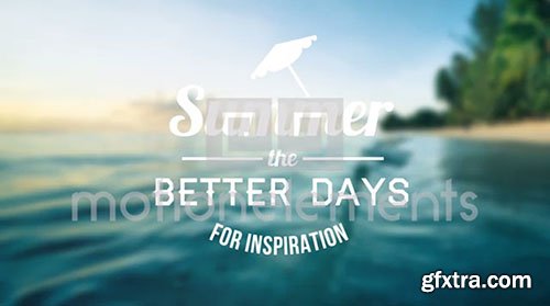 Motion Elements - Epic Summer Days Opener After Effects Project