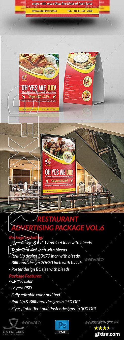 GraphicRiver - Restaurant Advertising Bundle Vol 6 12237387