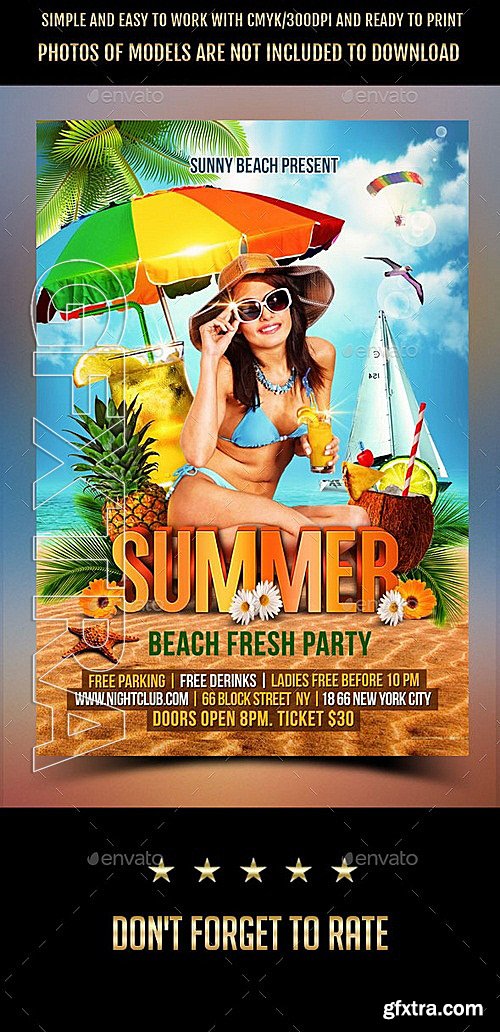 GraphicRiver - Summer Party Flyer Bundle 12238053