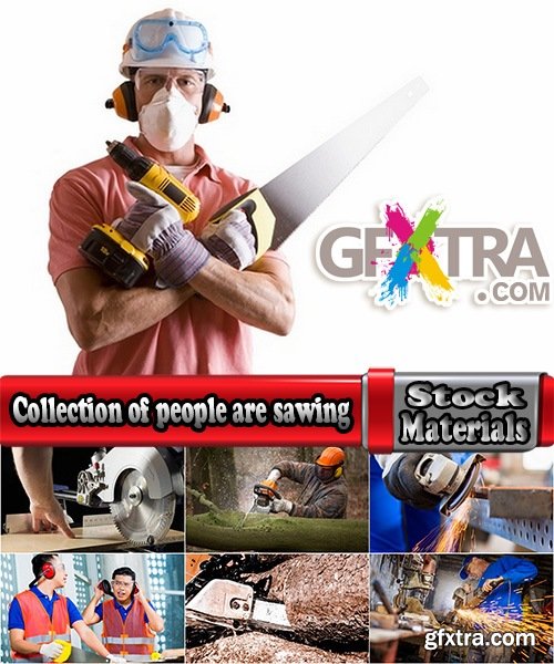 Collection of people are sawing jig saw chainsaw carpentry carpenter saw cut 25 HQ Jpeg