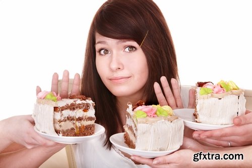 Collection Beautiful girl has sweet pastry cake cream pie 25 HQ Jpeg