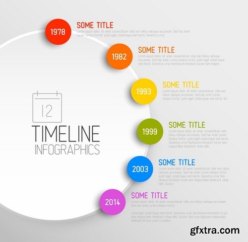 Collection of vector image conceptual business infographics #7-25 Eps