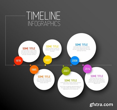 Collection of vector image conceptual business infographics #7-25 Eps