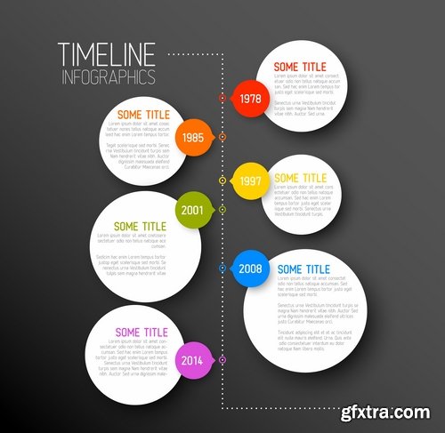 Collection of vector image conceptual business infographics #7-25 Eps